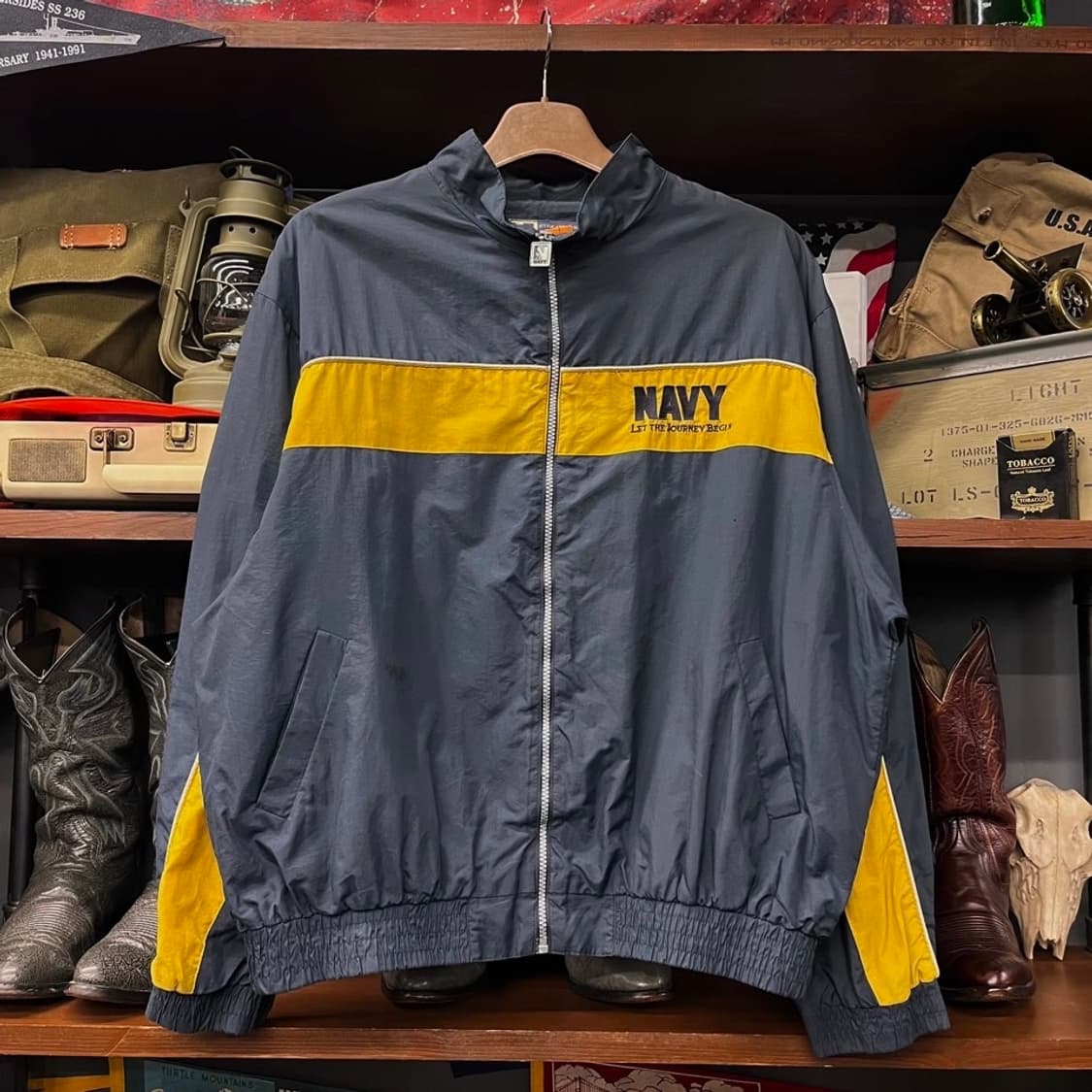 90s US NAVY 아카데미 윈드 브레이커 IPFU N472 상품이미지1