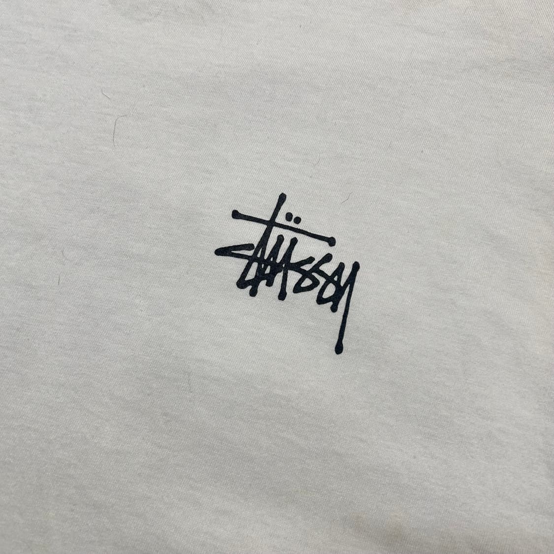 스투시 빅로고 화이트 반팔티 상품이미지4