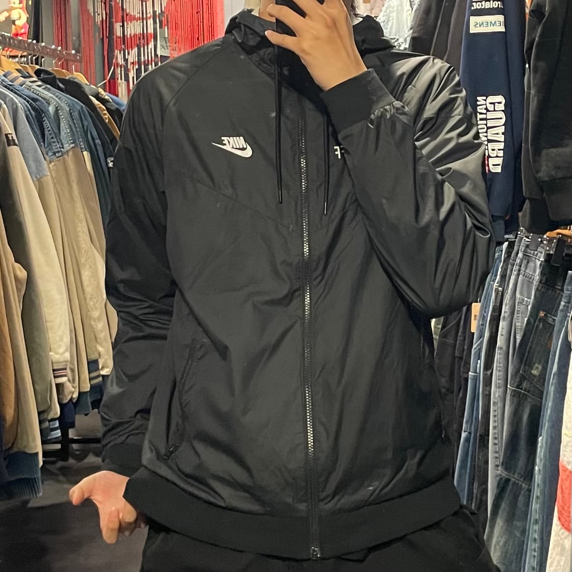 [IM] nike 나이키 블랙 바람막이(후드O) 상품이미지2