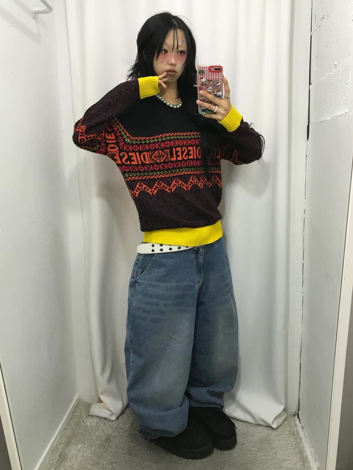 Diesel Logo Pattern Knit 상품이미지3