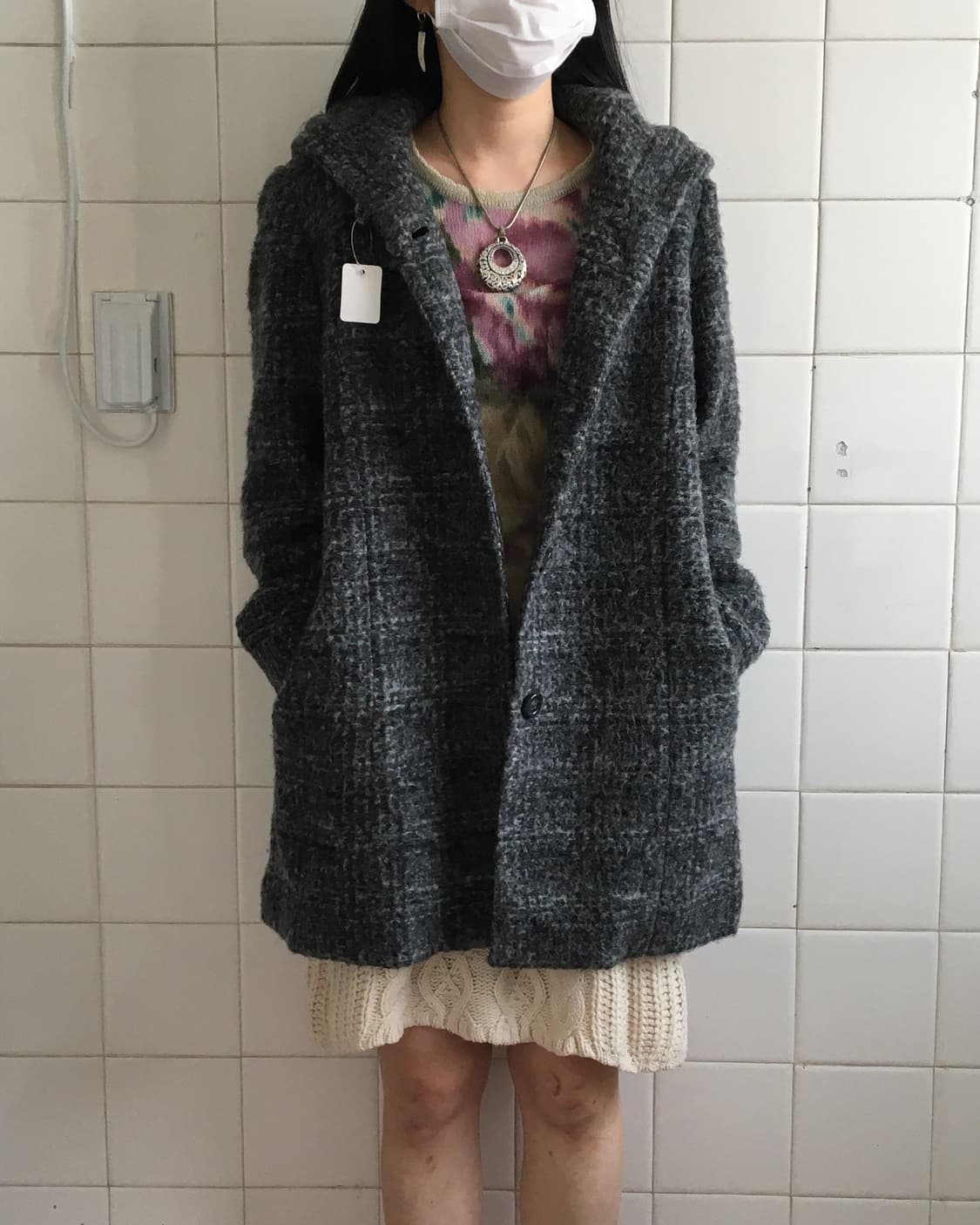 Thick neck woolen coat 상품이미지7
