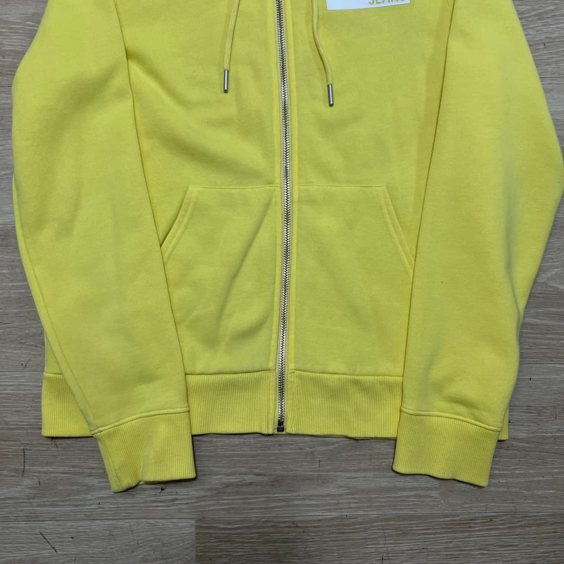 켈빈클라인 진스 여성 박스로고 기모 후드집업 [옐로우] S/90 상품이미지3