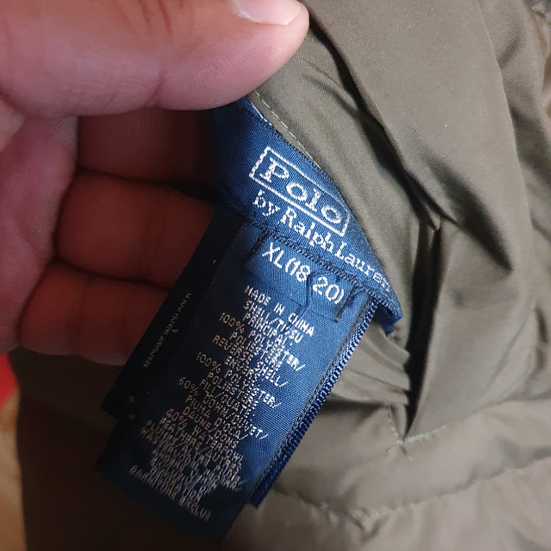 폴로 키즈 양면 패딩 조끼 xl 18-20세용 상품이미지4