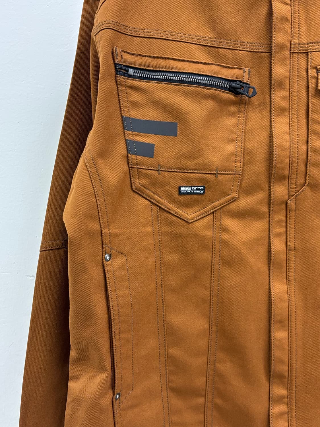 빈티지 브릭 브라운 유틸리티 자켓 블루종 상품이미지8