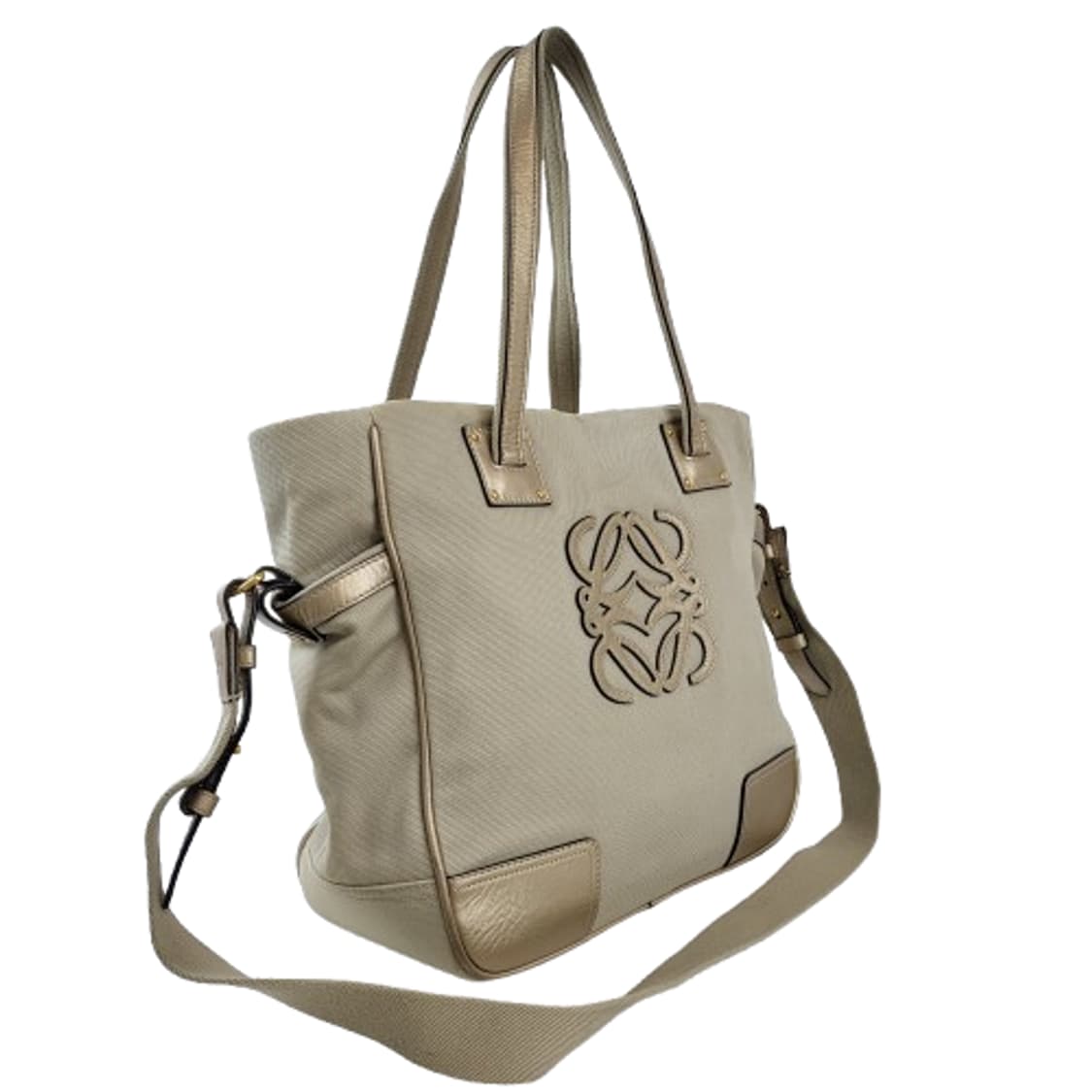 정품 로에베 아나그램 리넨 옥스포드 숄더/크로스백 상품이미지2