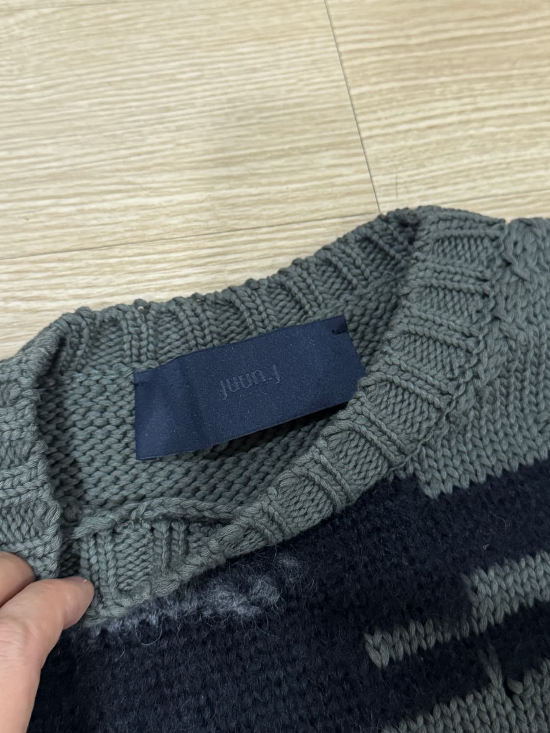 [S] 준지 24SS 모헤어 스트라이프 니트 스웨터 상품이미지3