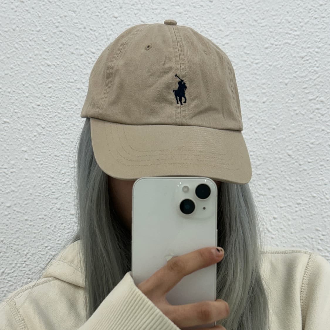 폴로 랄프로렌 네이비포니 베이지 볼캡 상품이미지1