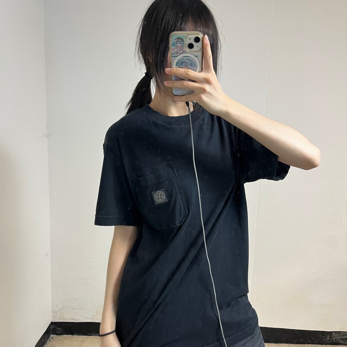 Stone Island Black Pocket T-Shirt 상품이미지2