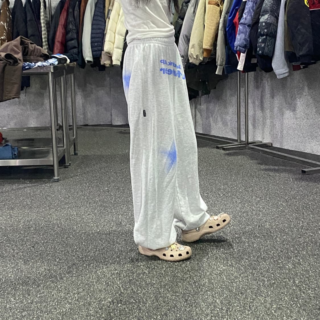 스컬프터 킵 스웨어 멜란지 조거 스웻팬츠B4289 상품이미지2