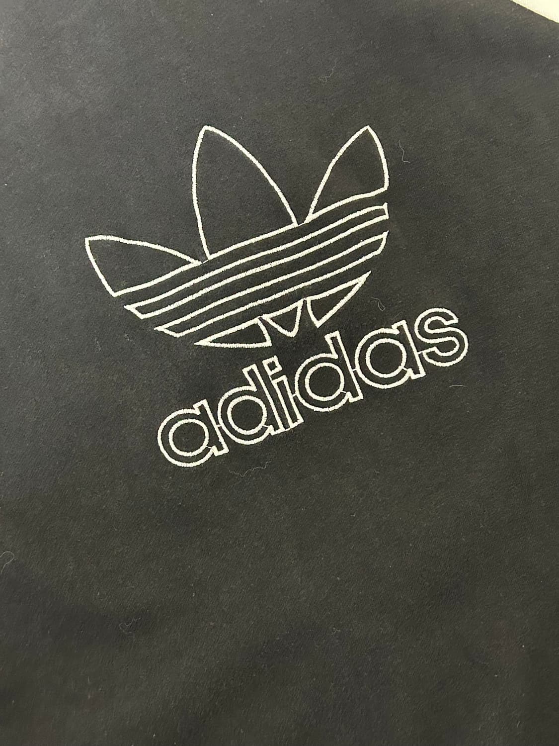 90s 아디다스 스카이블루 빅로고 스웻 풀집업 자켓 상품이미지6