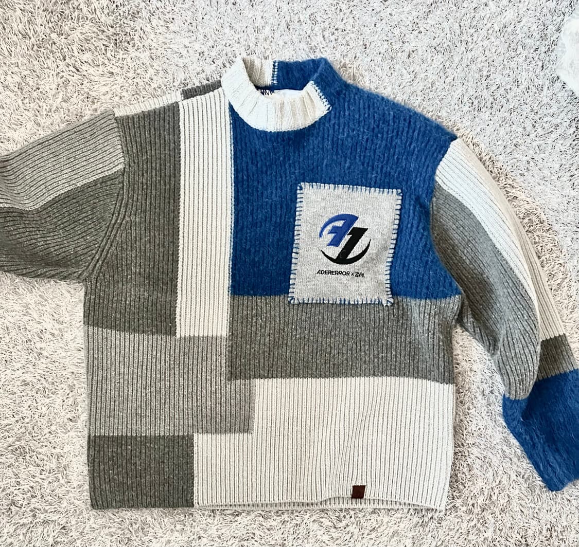 자라 아더에러 패치워크 니트 상품이미지1