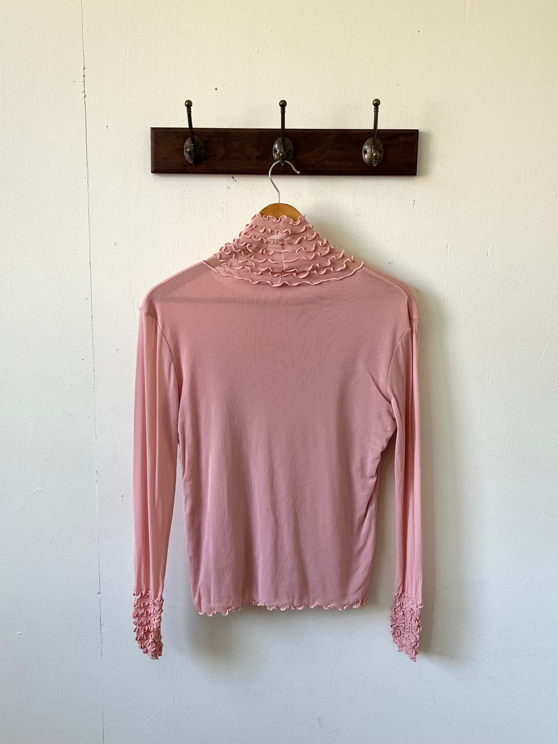 Witn you 인디핑크 프릴넥 터틀넥 상품이미지2