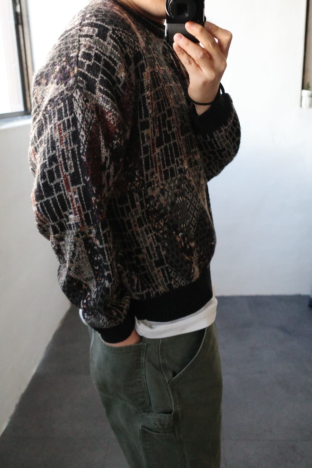 빈티지 자카드 니트 상품이미지3