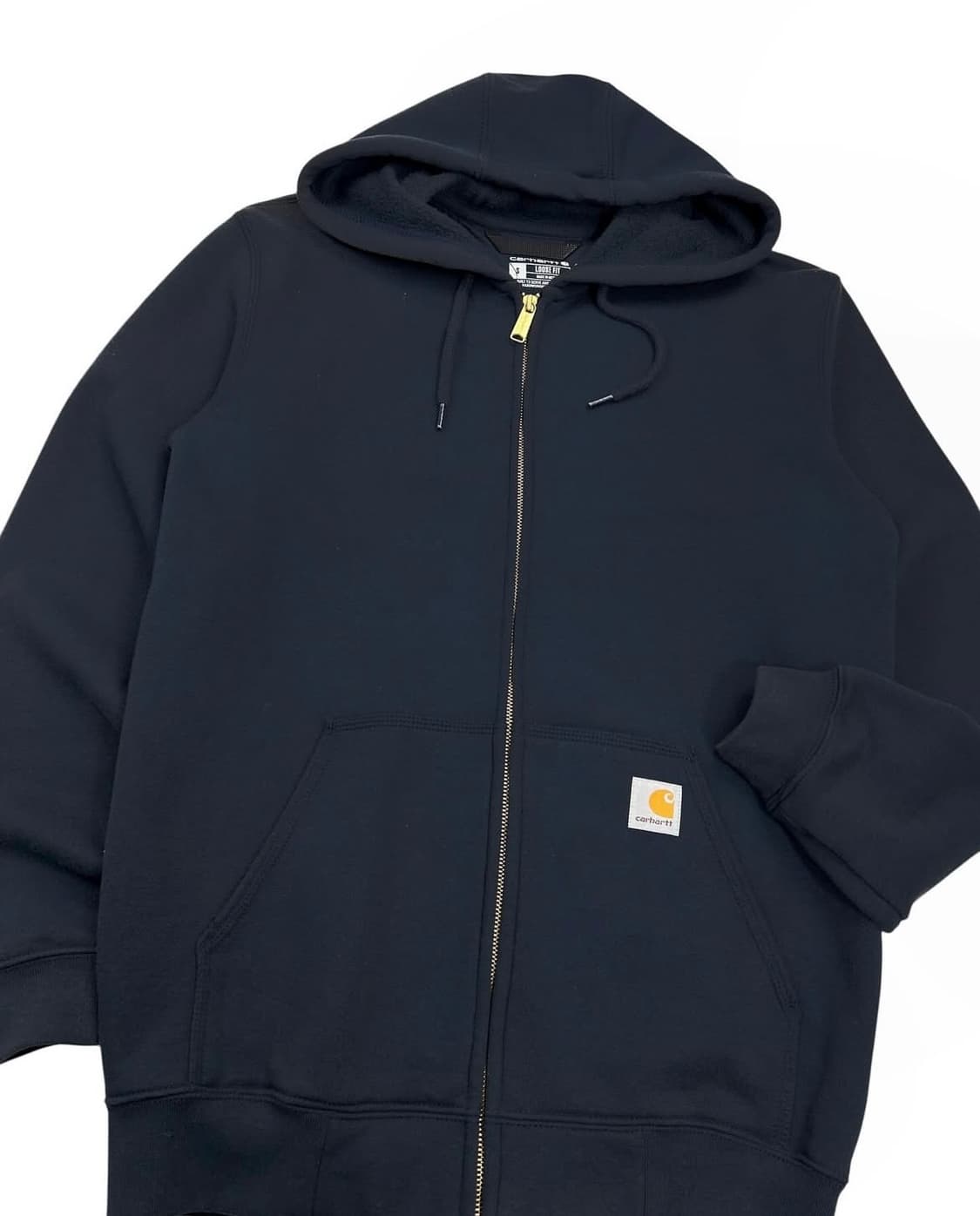 칼하트 박스로고 후드집업 네이비 판매합니다 상품이미지2