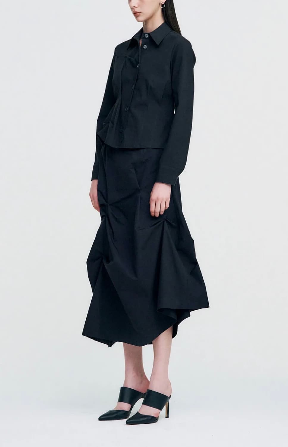DOZI pinched long skirt  상품이미지2