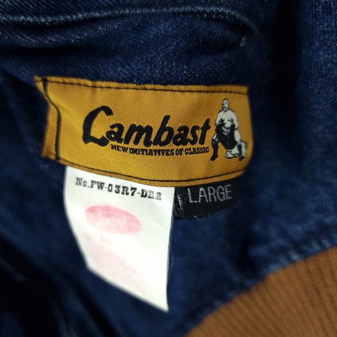 [일본빈티지] 에스닉 자수 나바호 패턴 리버시블 데님 블루종 M17759 상품이미지7