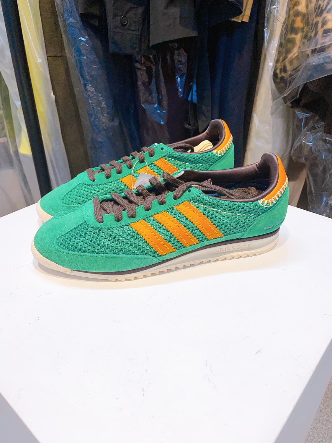 (정품/새상품) 아디다스 X 웨일스 공용 보너 니트 그린 스니커즈 상품이미지6