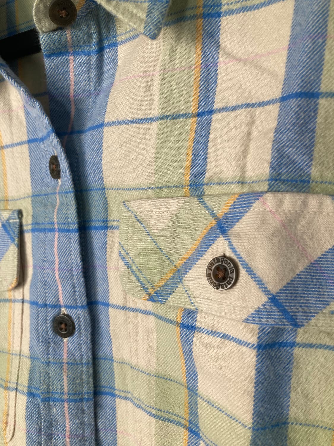 파타고니아 체크 오가닉 코튼 셔츠 (S) 상품이미지3