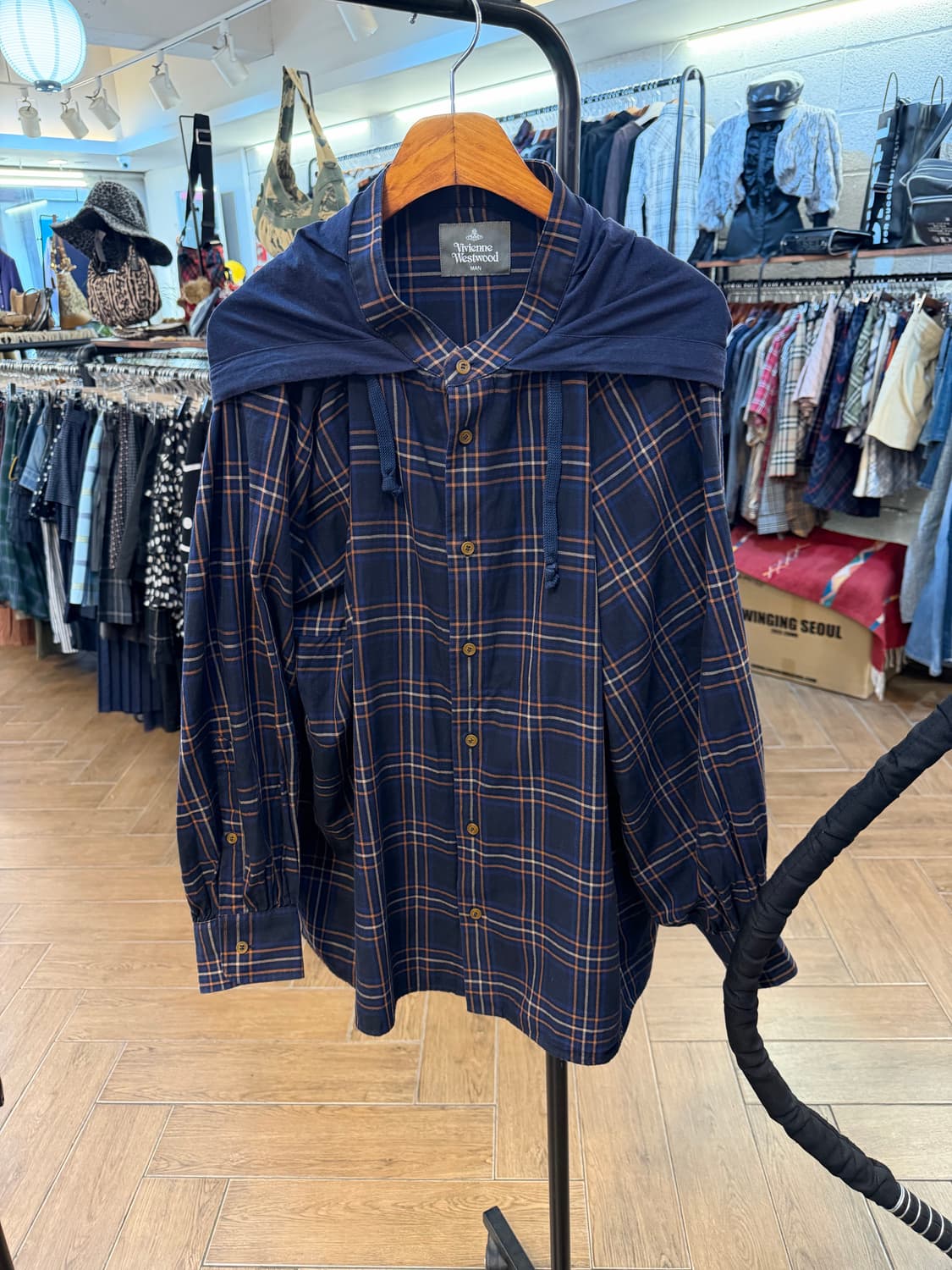 Vivienne Westwood ORB Big Hooded Shirt 상품이미지7