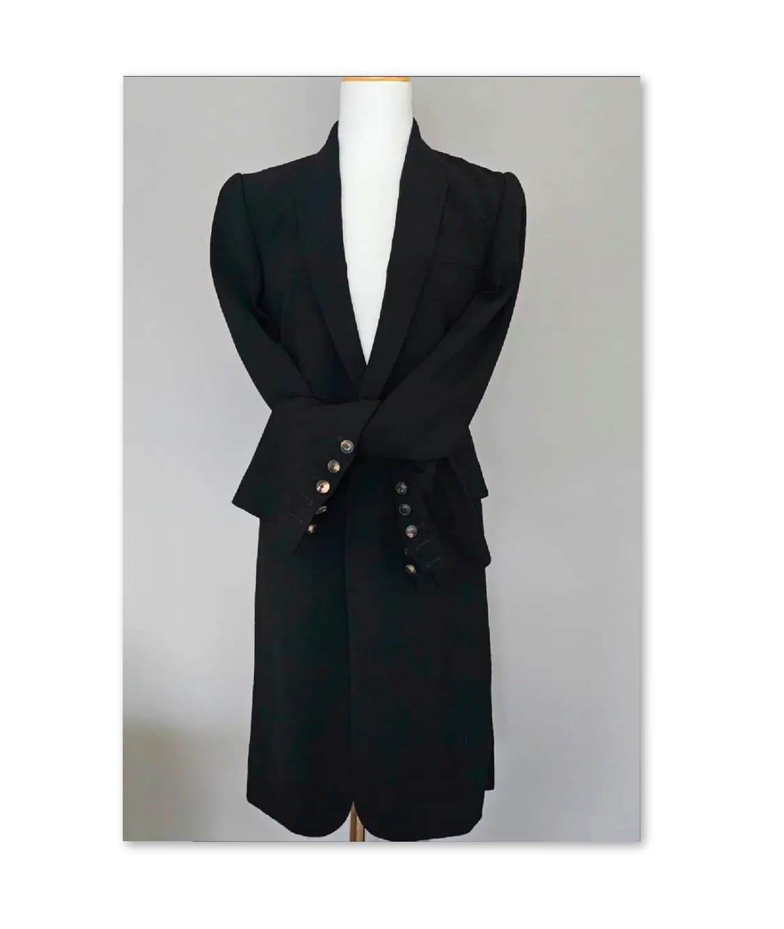 RICK OWENS(릭오웬스) 블랙 롱 자켓 상품이미지2