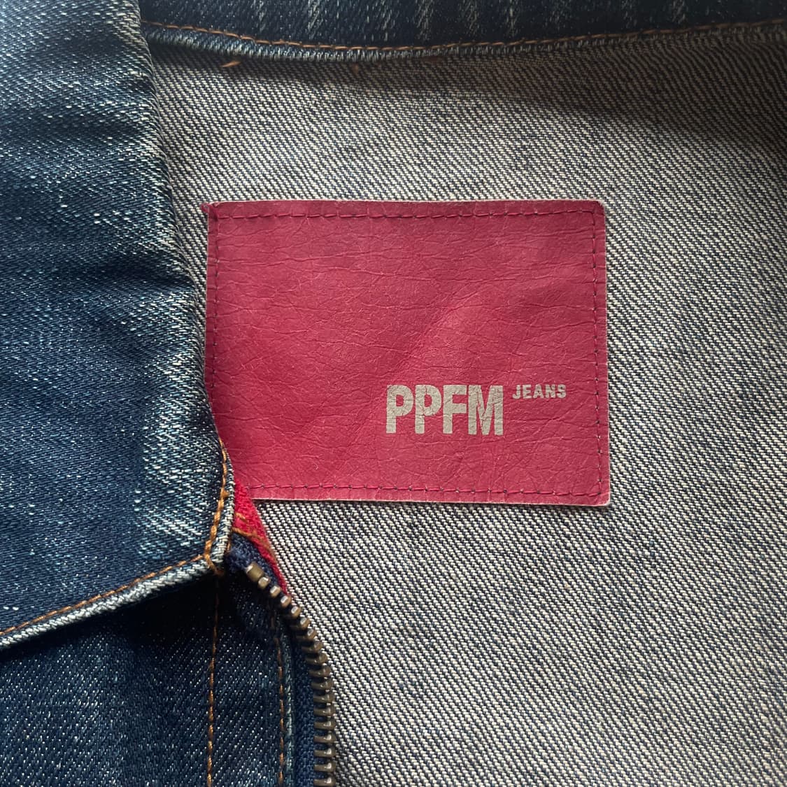 일본 빈티지 PPFM 워싱 데님 집업 자켓 청자켓 상품이미지7
