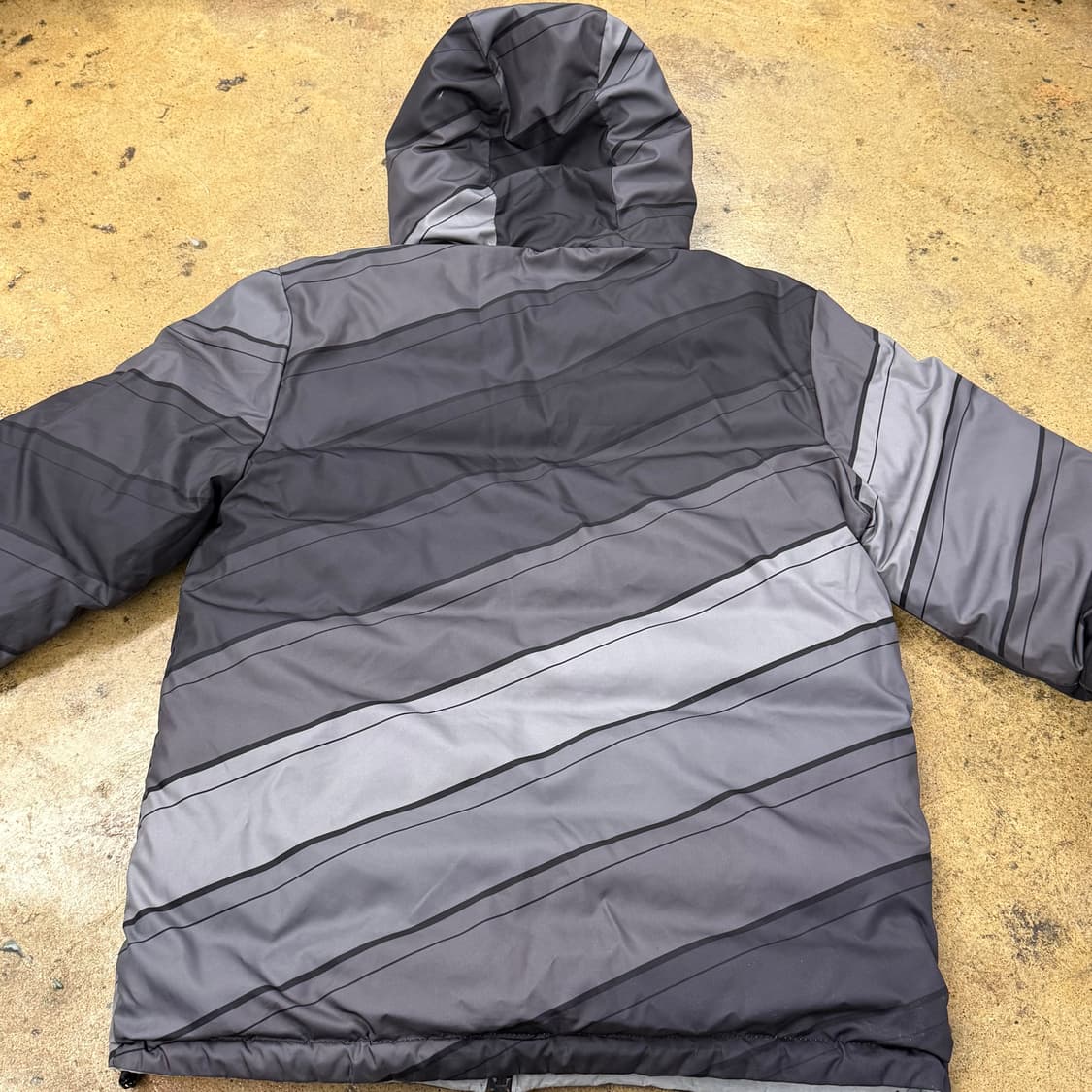 [정품/100] 아디다스 메시 경량 패딩 회색 양면 b15 상품이미지6