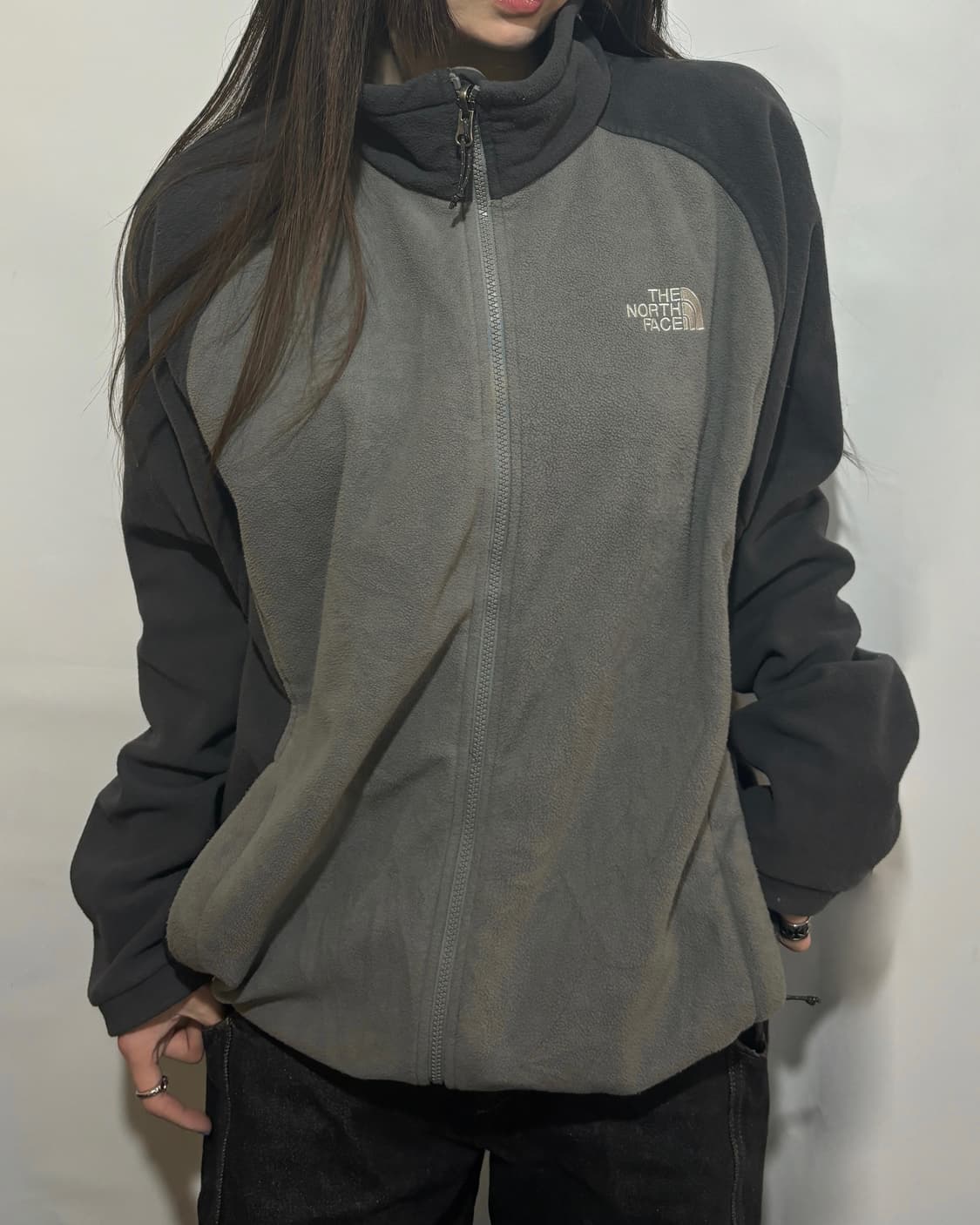 90s 노스페이스 클래식 투톤 플리스 자켓 상품이미지2