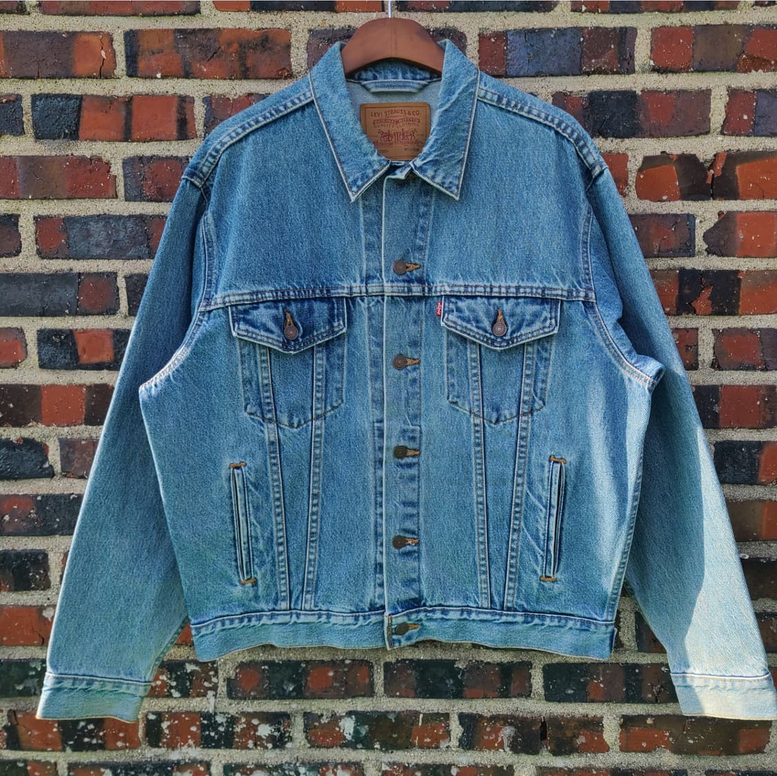 (XL,XXL) 90s USA 리바이스 빈티지 70507데님 트러커 자켓 상품이미지1