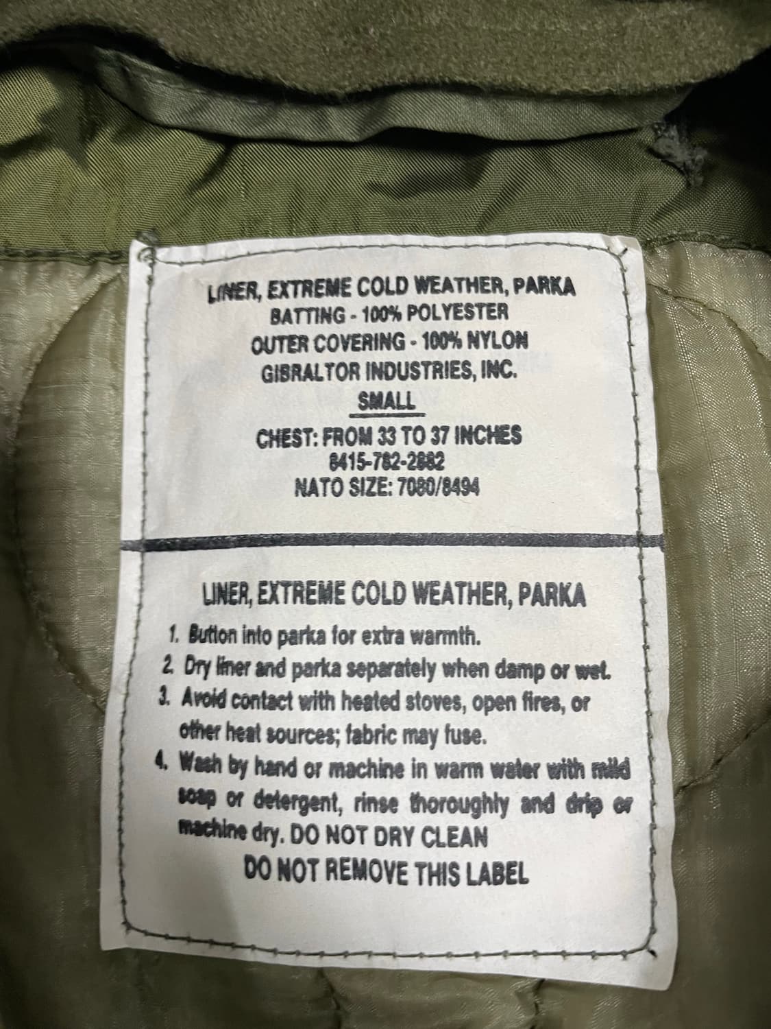 m65 피쉬테일 og 오리지널 스몰 풀세트 민트급 개파카 상품이미지3