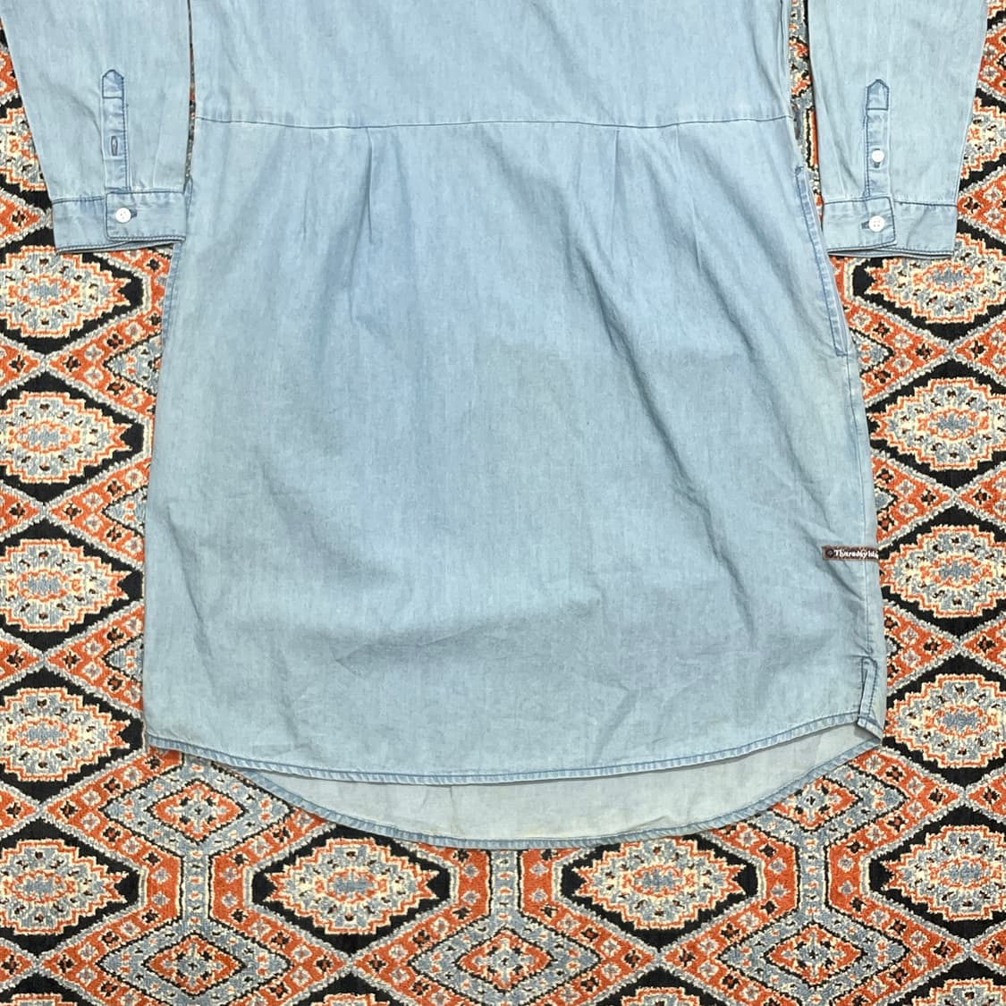 써스데이아일랜드 자수 청 원피스 여성S 상품이미지3