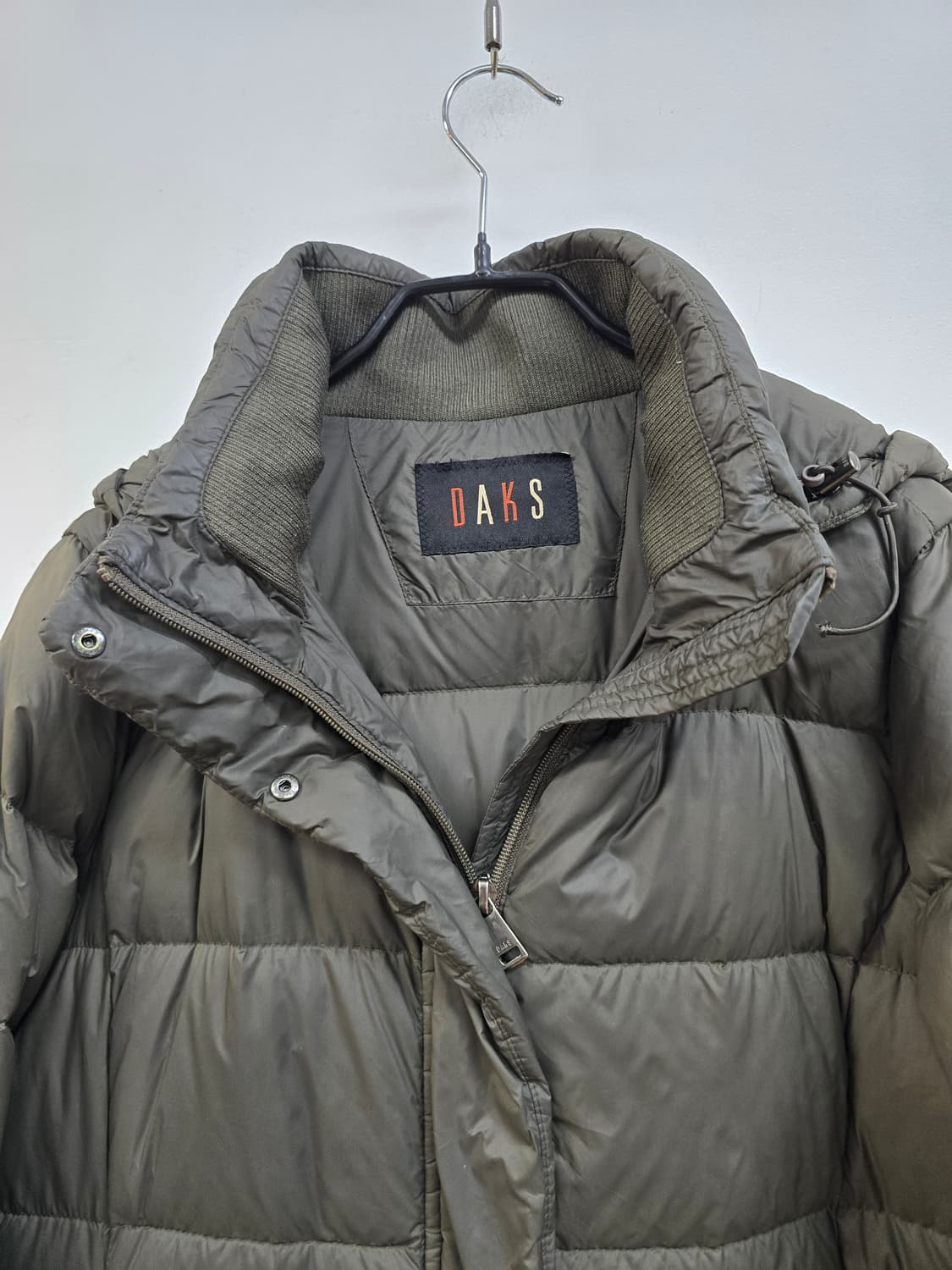 닥스 라인 예쁜 구스 롱패딩 카키 상품이미지4