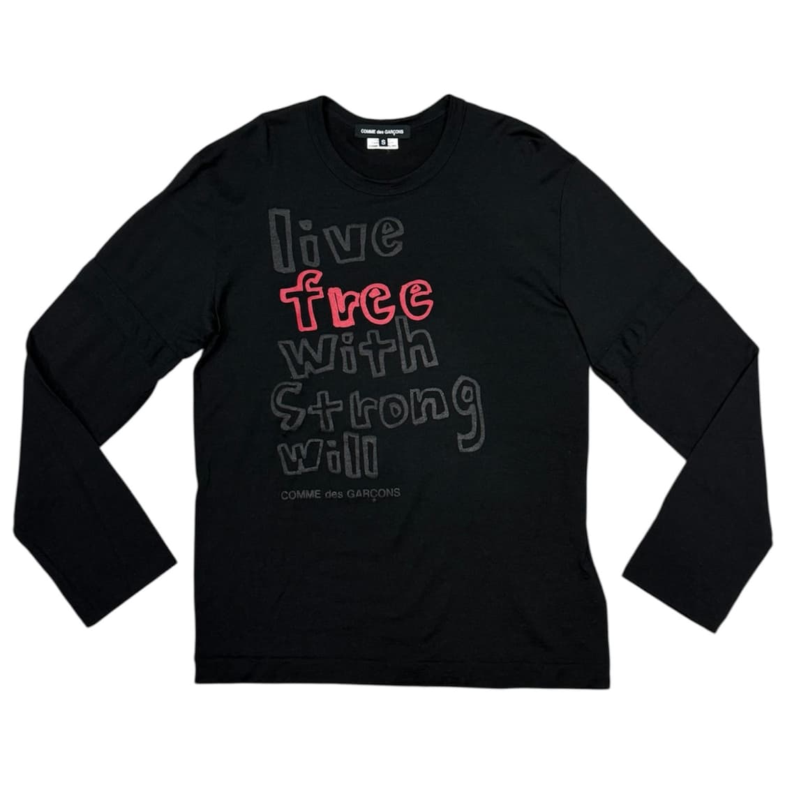 2011 꼼데가르송 자유로운 삶 강인한 의지 울 니트 스웨터 상품이미지1