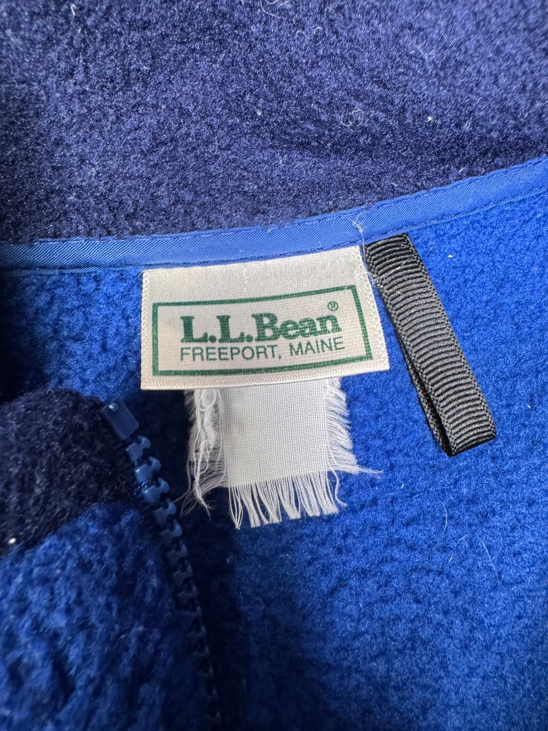 빈티지 엘엘빈 L.L.Bean 집업 플리스 자켓 네이비블루 M 상품이미지3