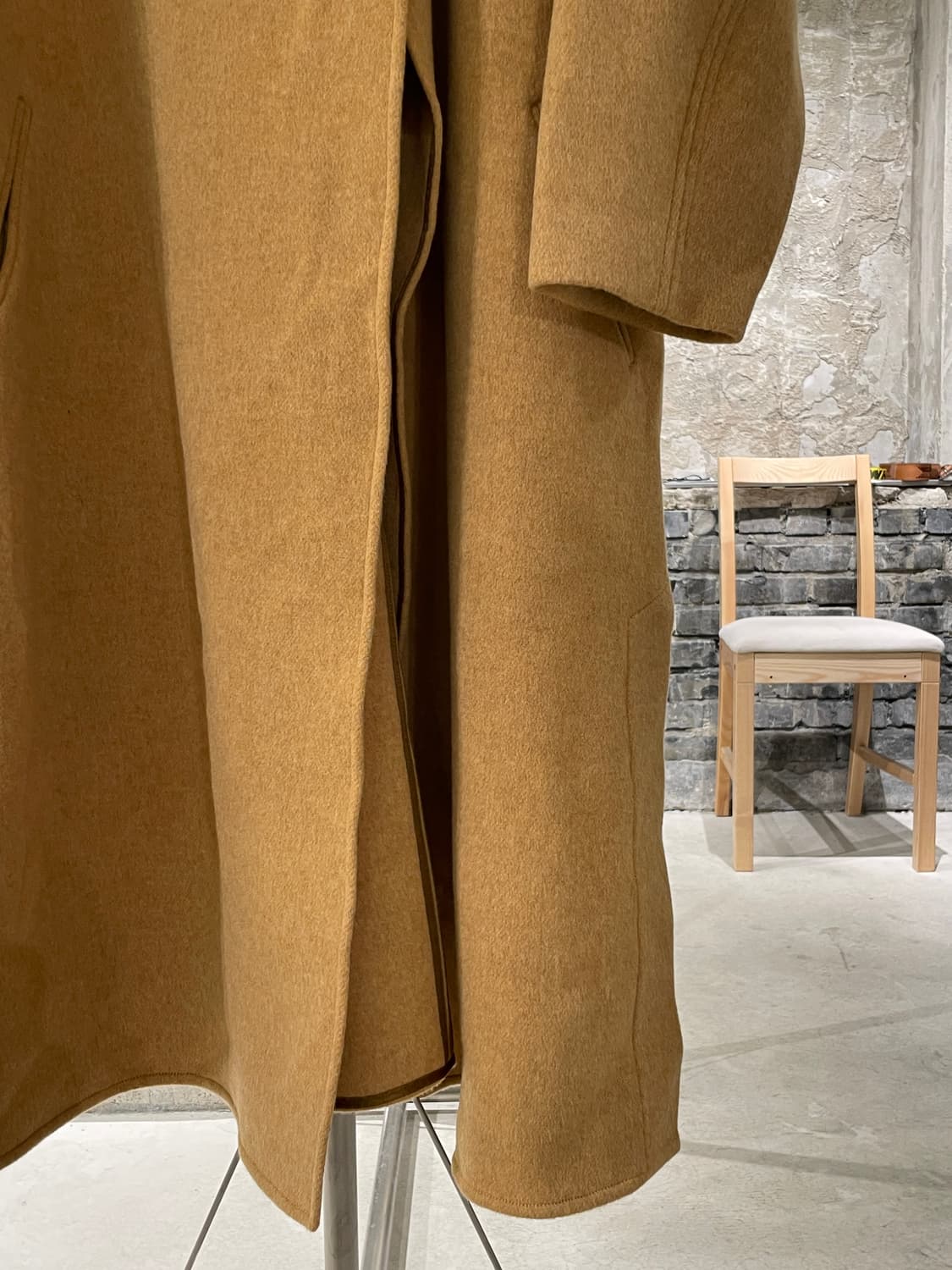 이자벨 마랑 머스타드 랩 울 캐시미어 코트 상품이미지5