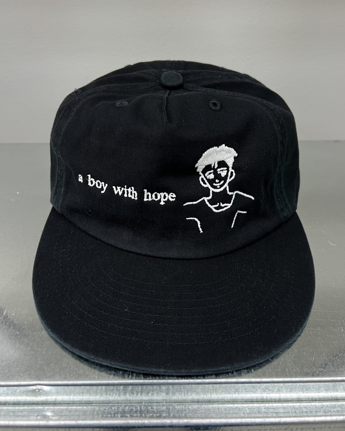 보이 위드 호프 5 패널 캡 블랙 thelittlemarch 더리틀마치 상품이미지4
