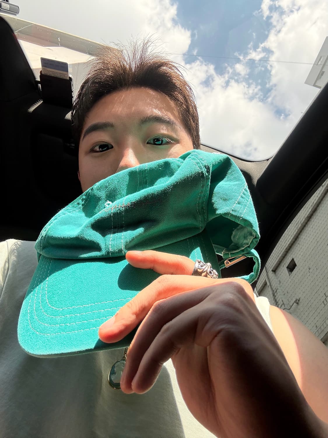 피스마이너스원 빈티지 캡 그린 상품이미지1