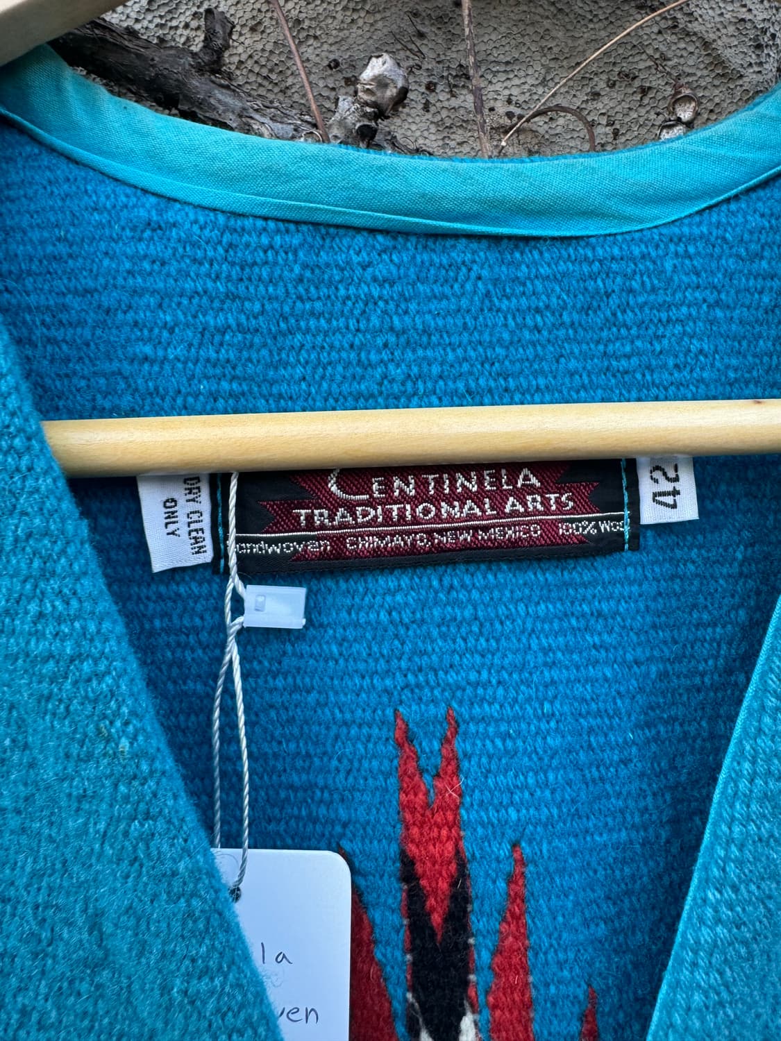 센티넬라 오르테가 핸드 우븐 울 네이티브 무늬 웨스턴 치마요 베스트 조끼 상품이미지6