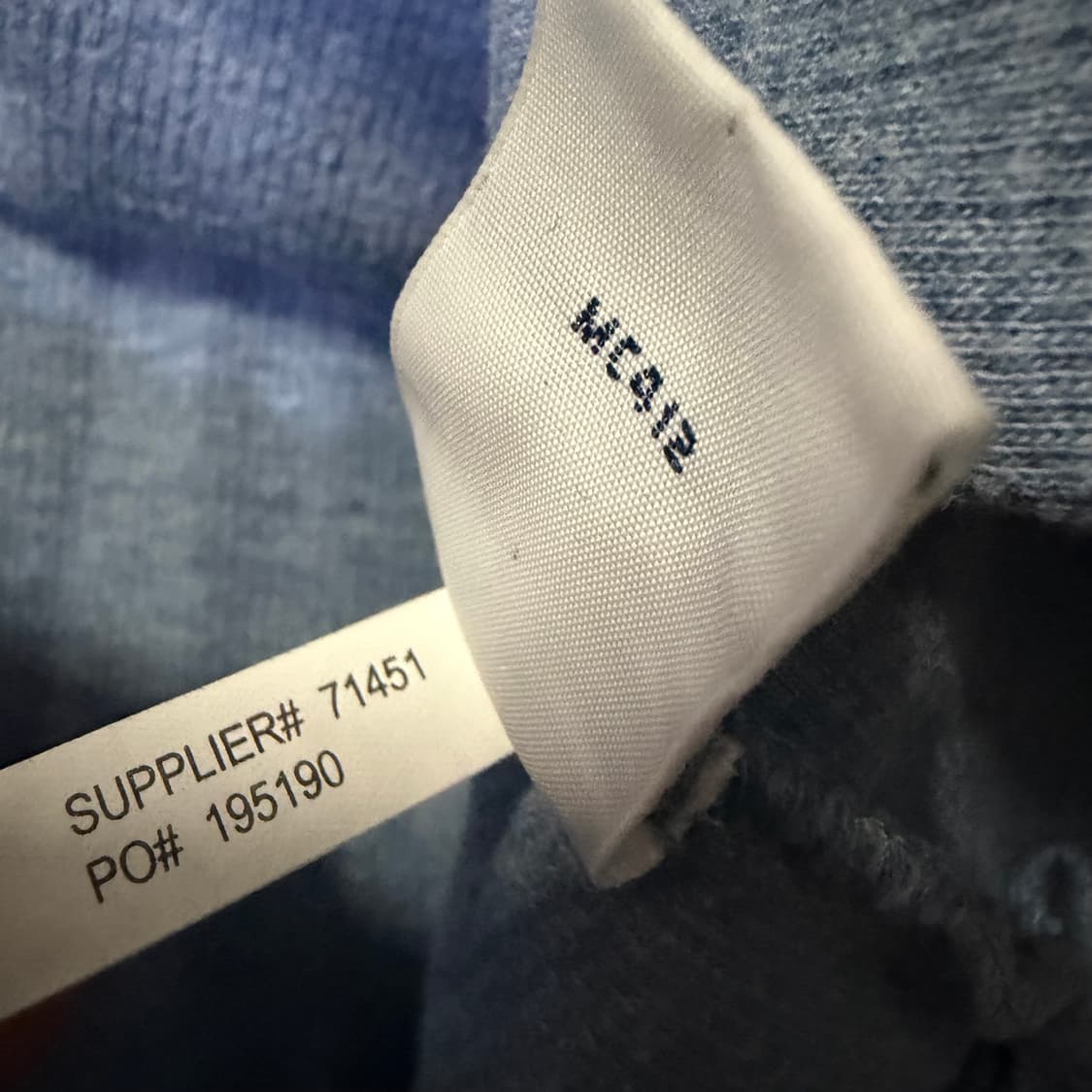 폴로 랄프로렌 스카이 블루 코튼 하프집업 니트 상품이미지5