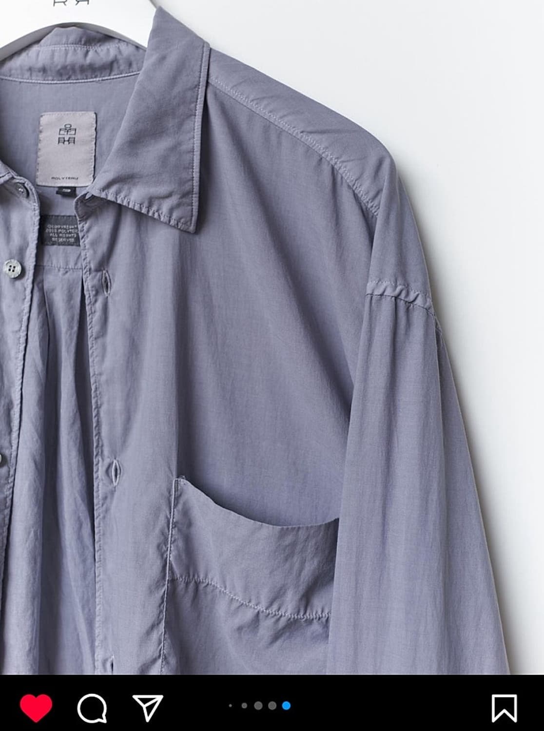 구매 3) 폴리테루 텐코셔츠 블루그레이 상품이미지1