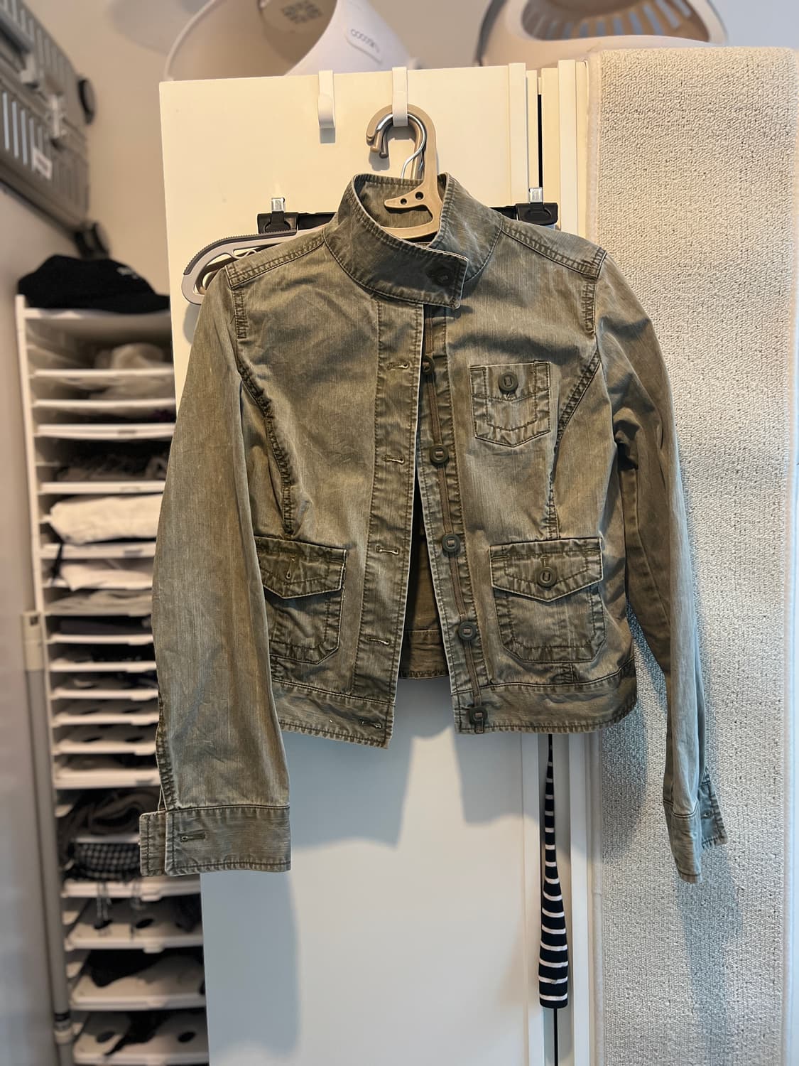 밀리터리 크롭 자켓 상품이미지1