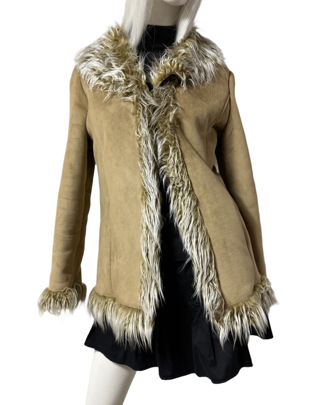 핀터레스트 무드 y2k 페이크 퍼 코트 상품이미지2