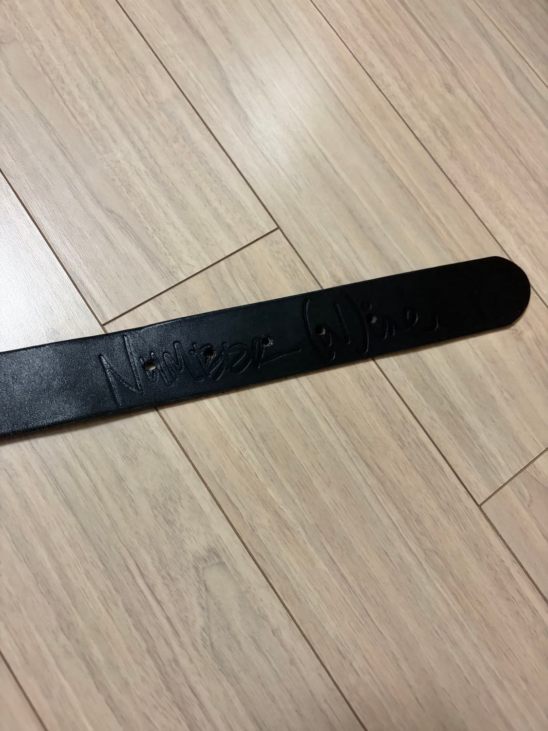 넘버나인 가죽벨트 블랙 상품이미지3