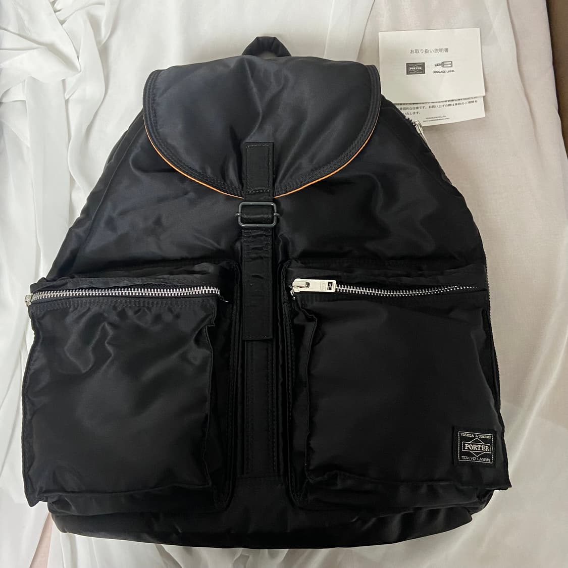 미사용급)PORTER 포터 탱커 백팩 럭색 지퍼형 상품이미지1