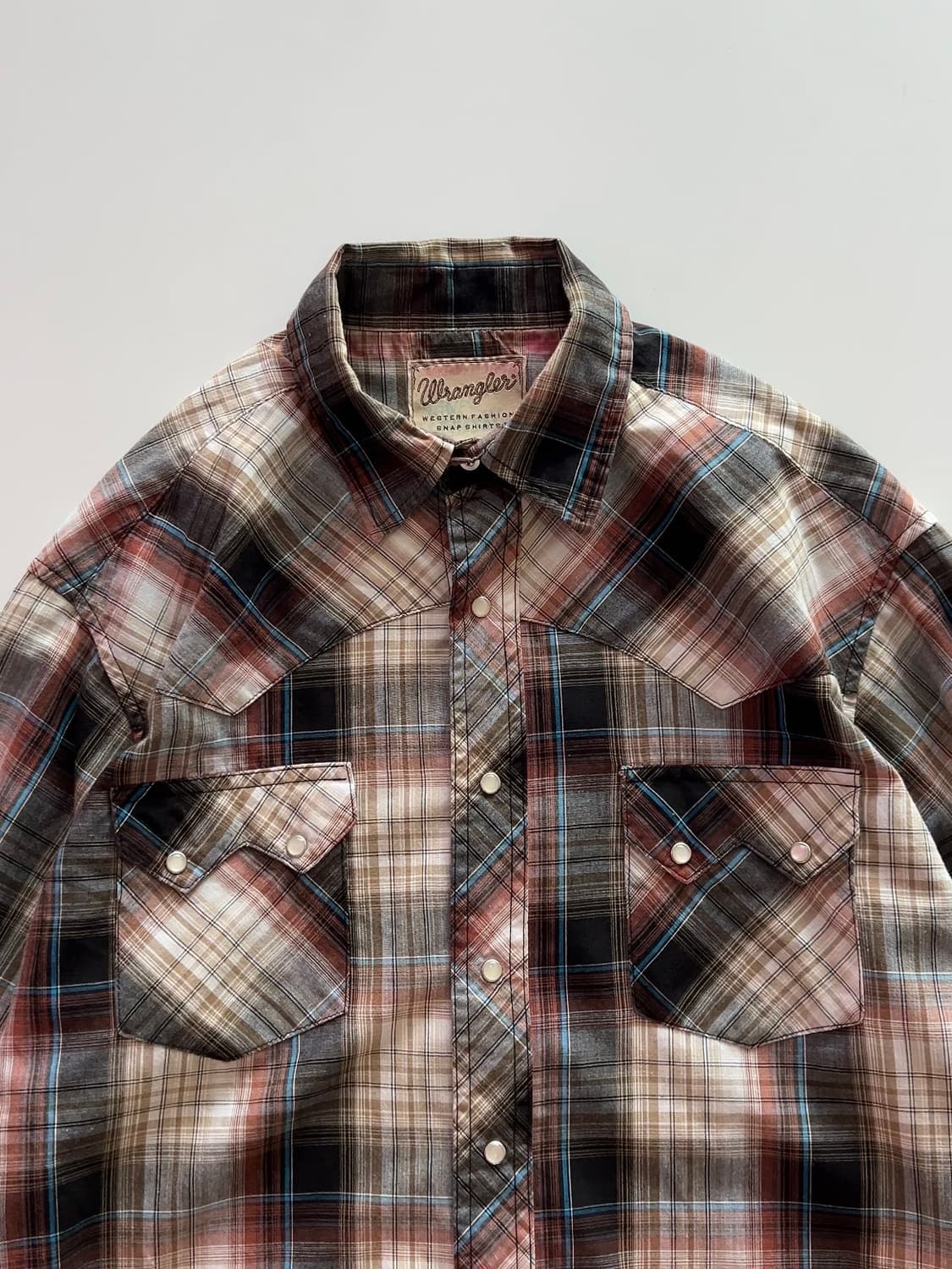 랭글러 배색 웨스턴 체크 셔츠 상품이미지3