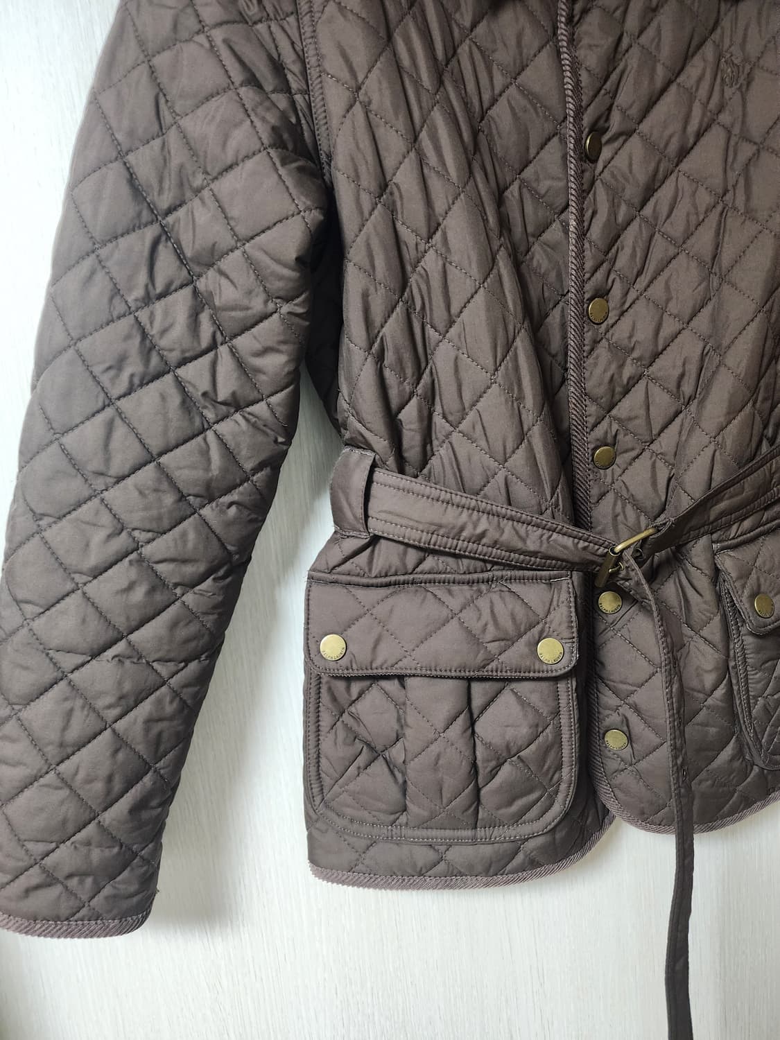 폴로 누빔자켓 폴로걸즈 벨티드 퀼팅 자켓 55 (16) 상품이미지4