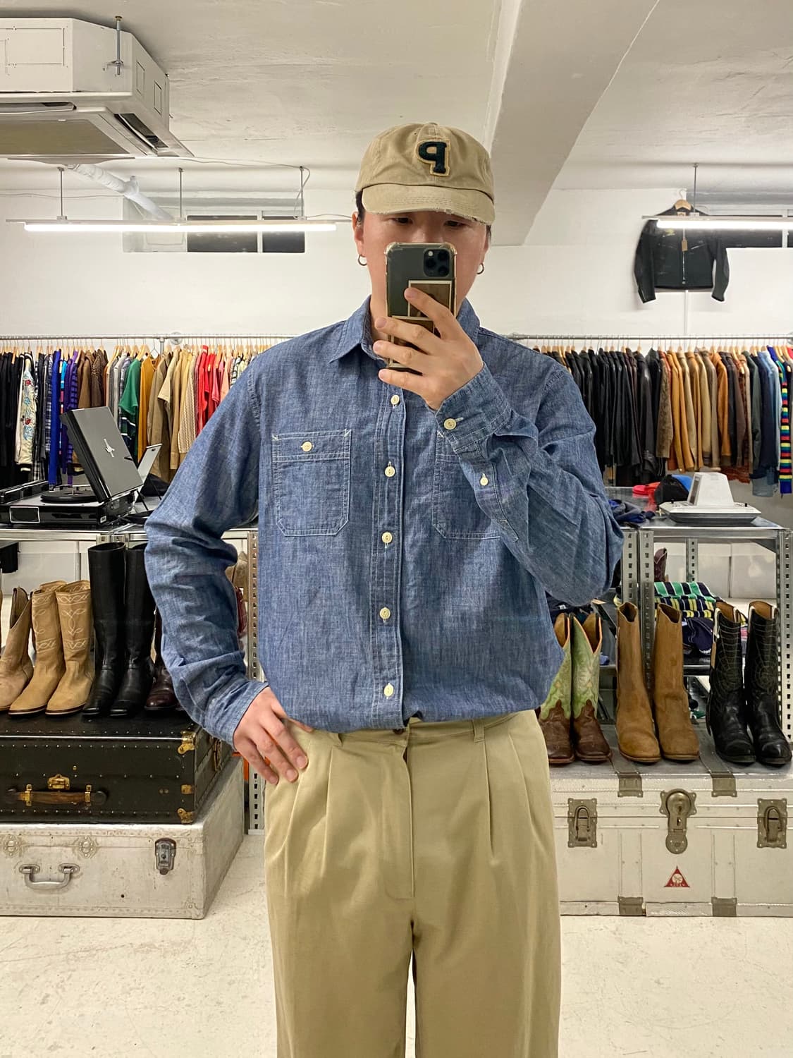 American Eagle Outfitters chambray shirt 상품이미지1