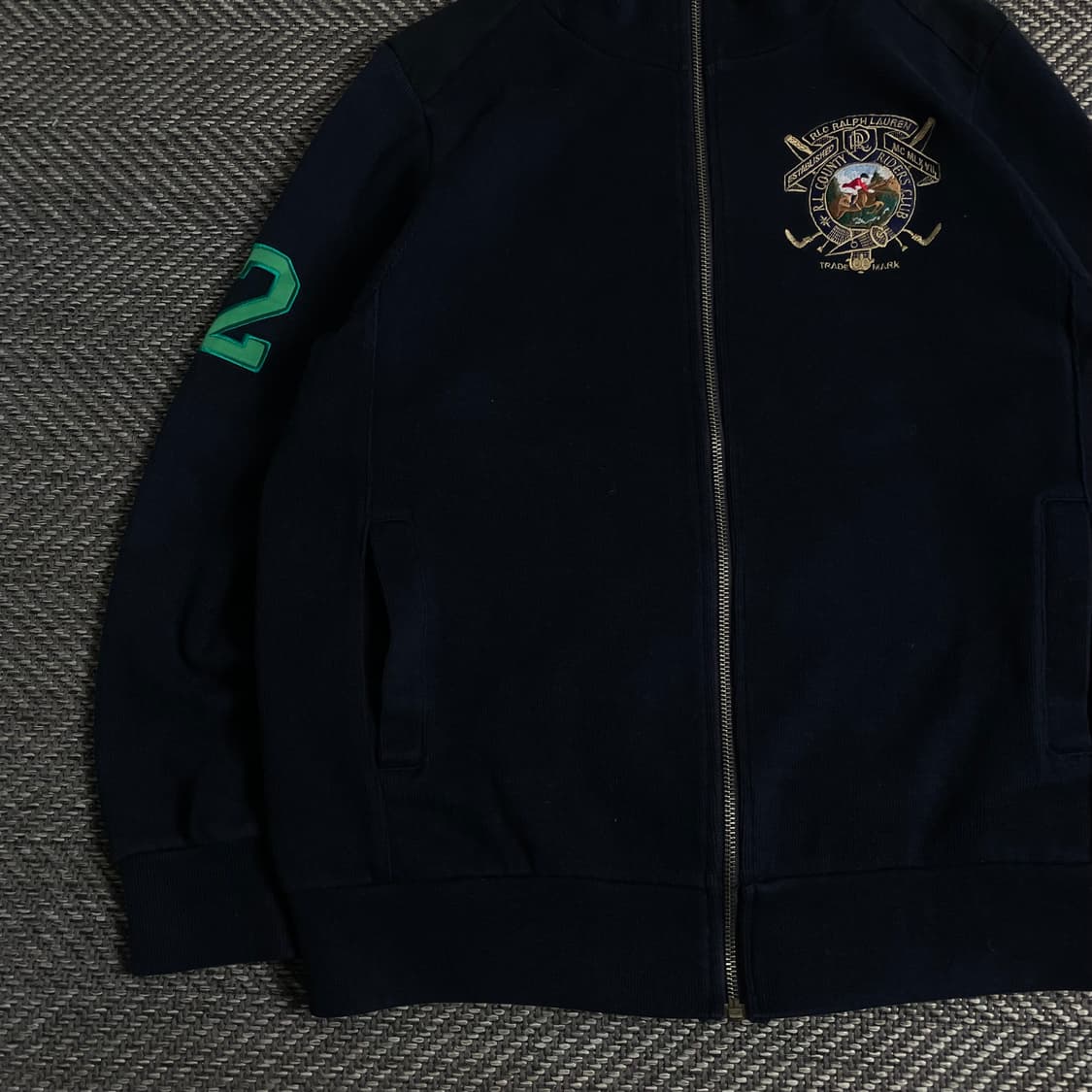 폴로 랄프로렌 빅포니 자수 네이비 코튼 집업 자켓y 3606 상품이미지4