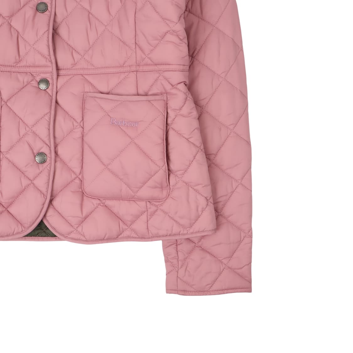 바버 라이트 핑크 deveron 퀄팅 자켓 상품이미지4