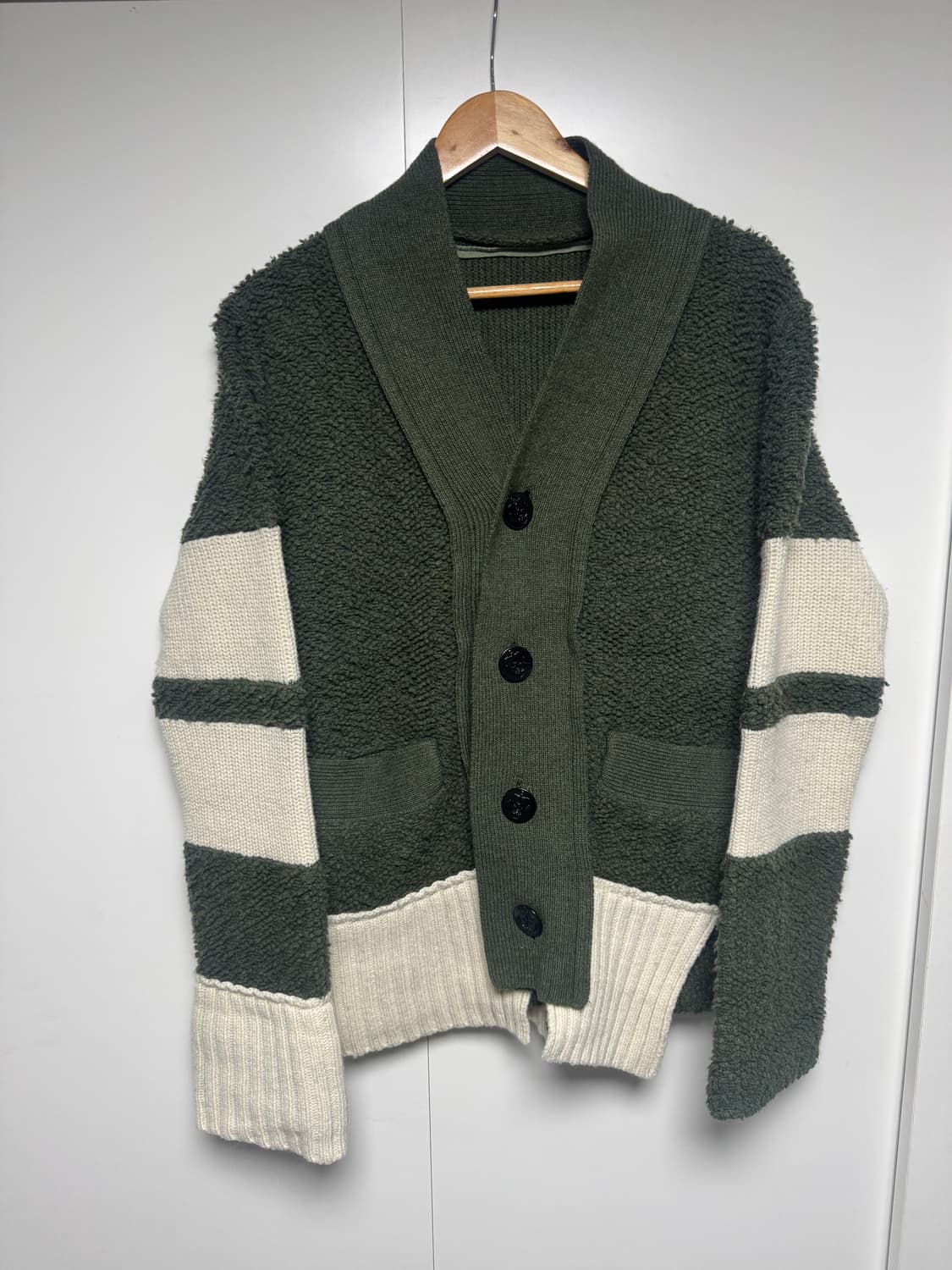 SACAI 사카이 20aw 믹스 울 패턴 가디건 상품이미지3