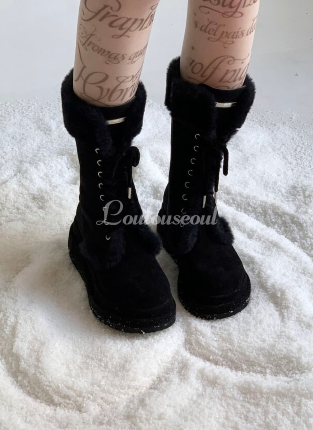 루루서울 윈터 엔젤 퍼 부츠 미디 230 상품이미지3